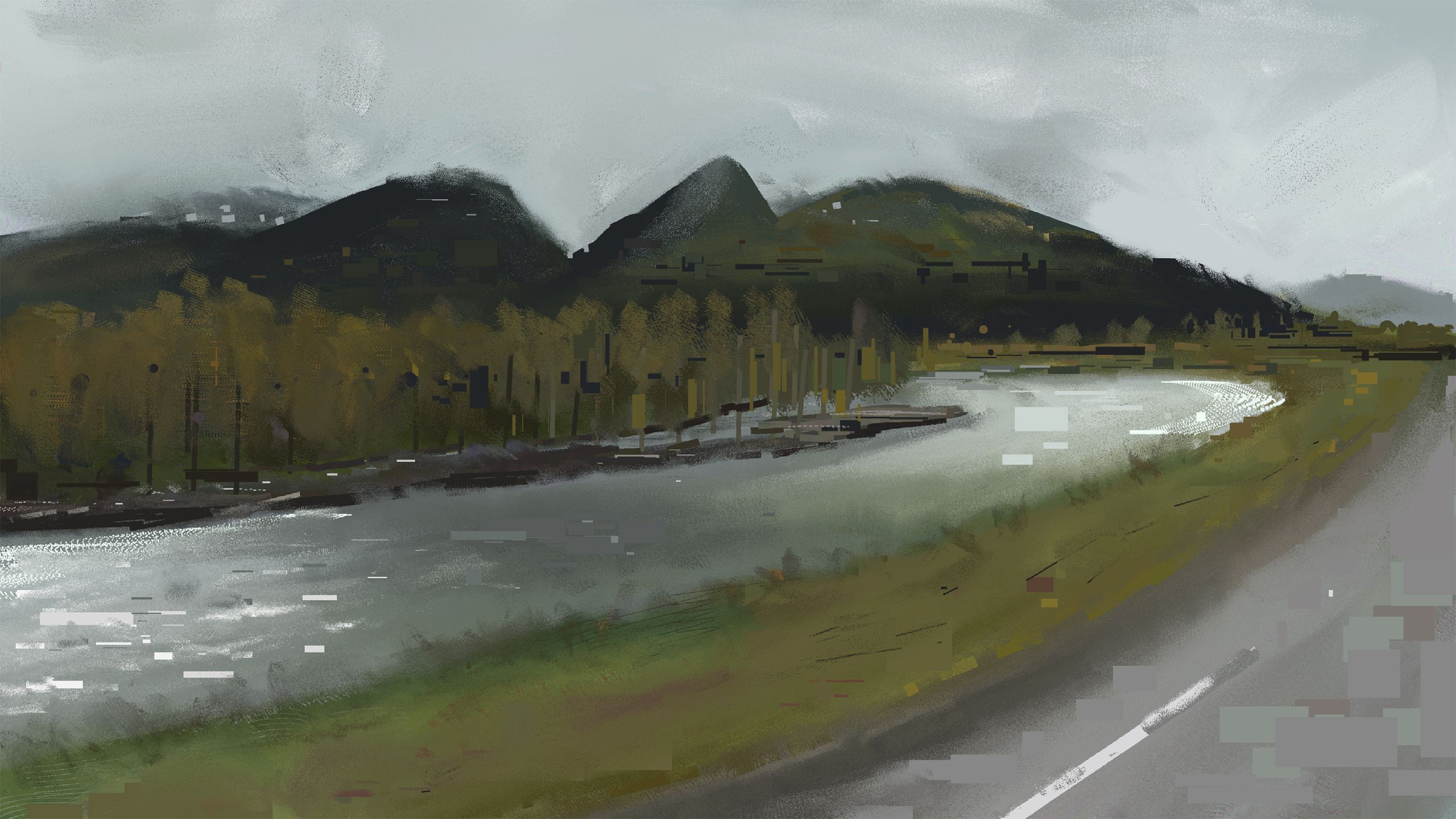 HEAVYJAN challenge day 9 - a landscape study