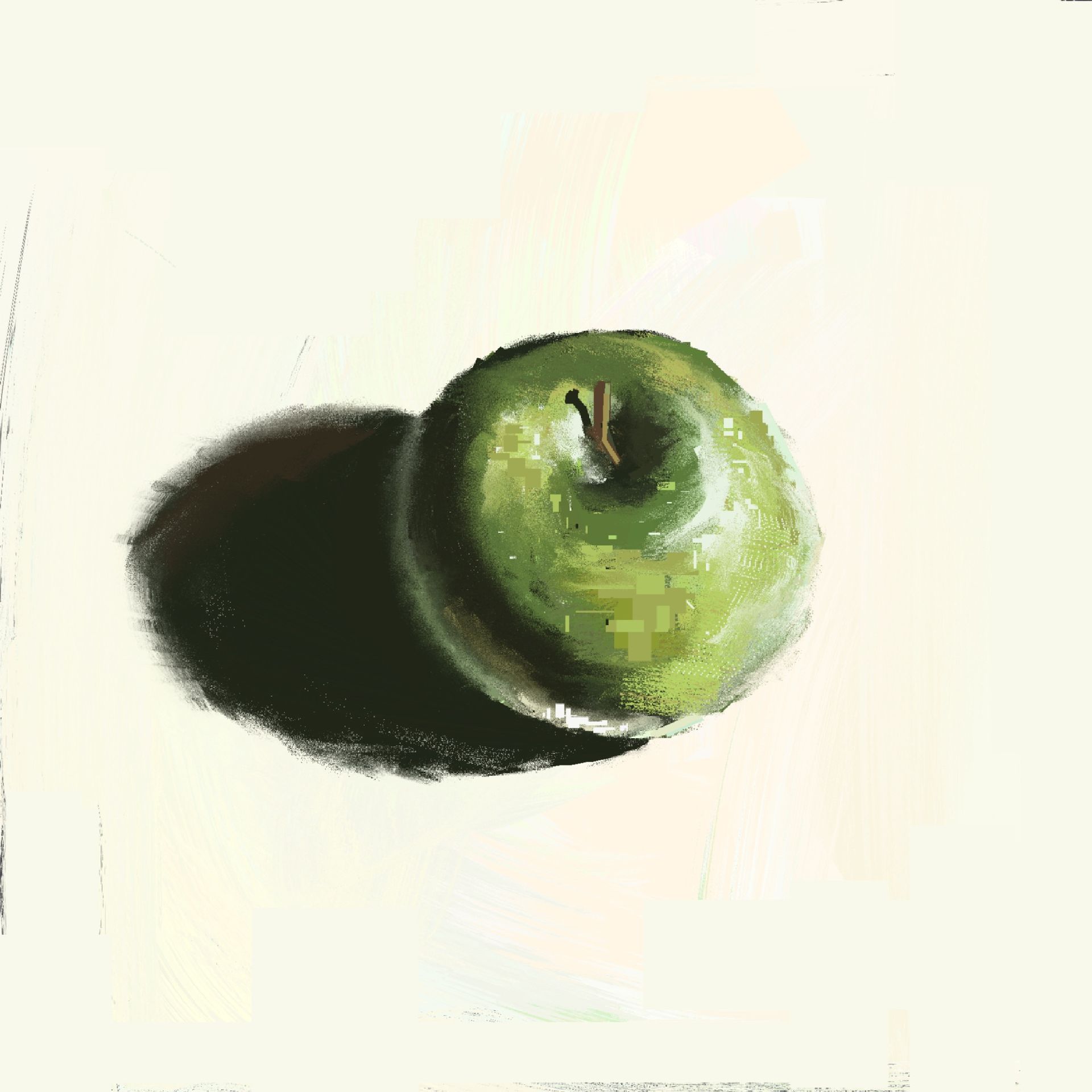 HEAVYJAN challenge day 13 - a green apple study
